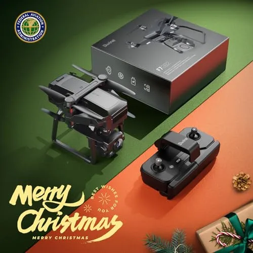 Bwine F7 GPS Camera Drone with FAA Certification Completed for Adults 4K Night Vision, 3-Axis Gimbal, 2 Miles Long Range, 75 Mins Flight Time Professional Drone with 3 Battery, Auto Return Follow Me Fly Around Beginner Mode