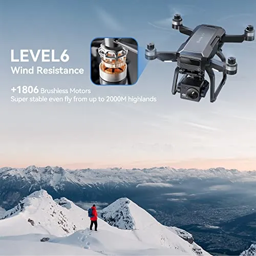 Bwine F7 GPS Camera Drone with FAA Certification Completed for Adults 4K Night Vision, 3-Axis Gimbal, 2 Miles Long Range, 75 Mins Flight Time Professional Drone with 3 Battery, Auto Return Follow Me Fly Around Beginner Mode