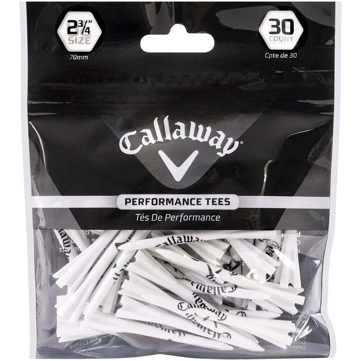 Callaway 2 3/4" Performance Golf Tees - 30 Pack