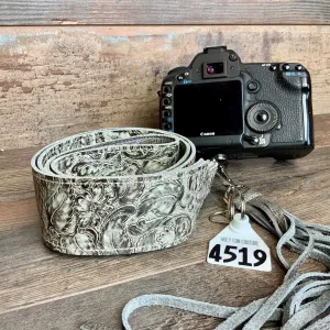 Camera Strap Sling Silver Leaf