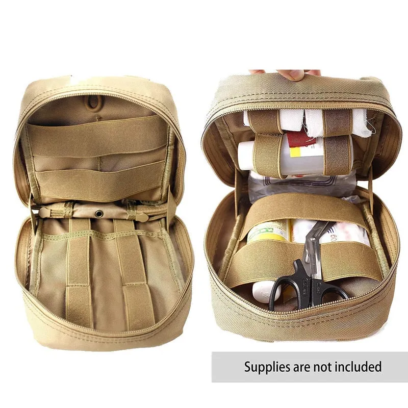 Camping Survival First Aid Kit Bag Military Tactical Medical Waist