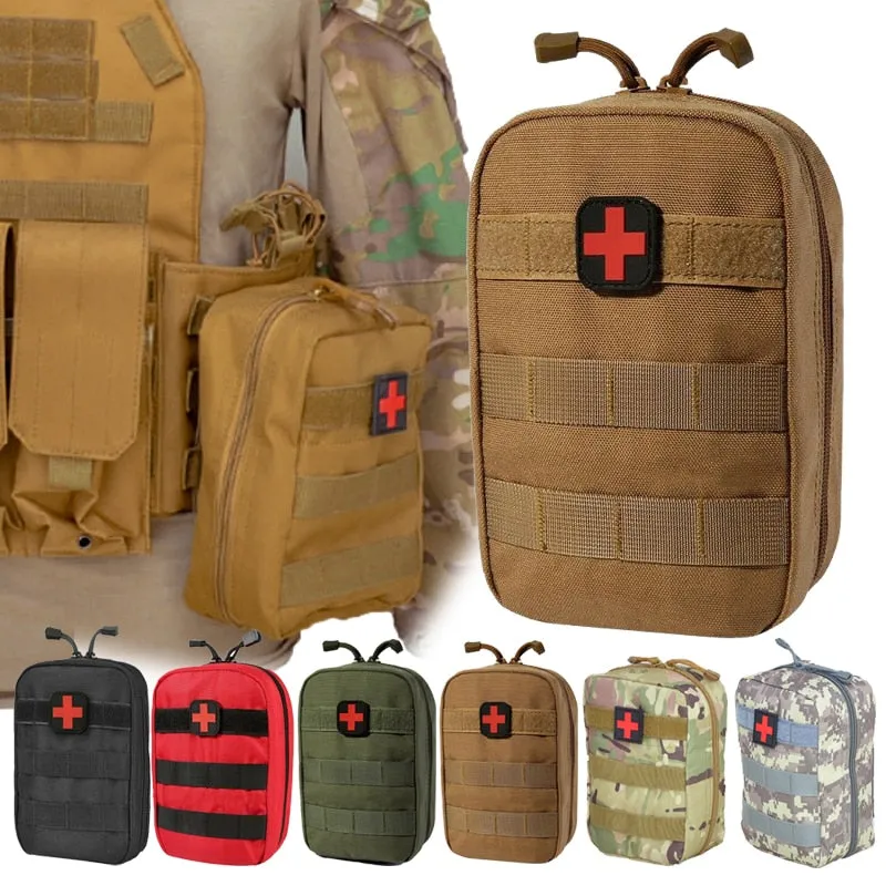 Camping Survival First Aid Kit Bag Military Tactical Medical Waist