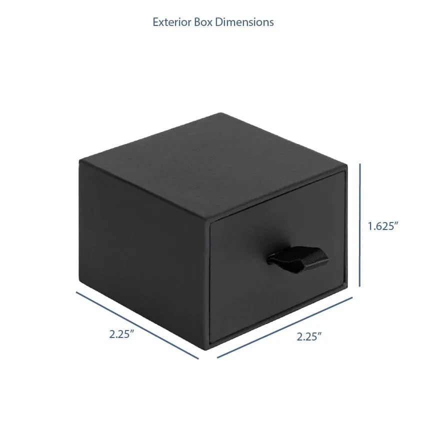 Cardboard Drawer Ring Box, Sleek Collection