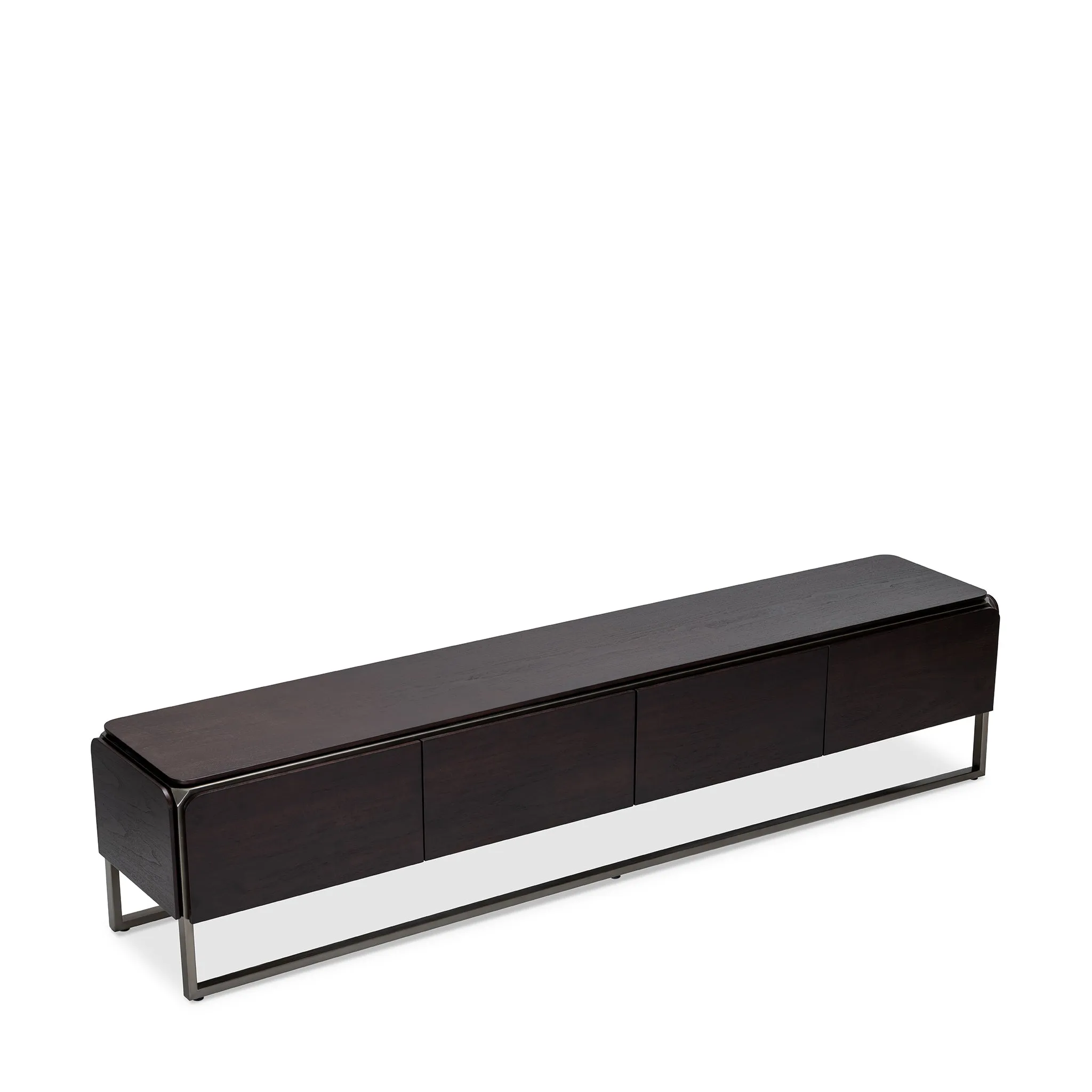 CASTOR DARK WALNUT TV MEDIA CABINET