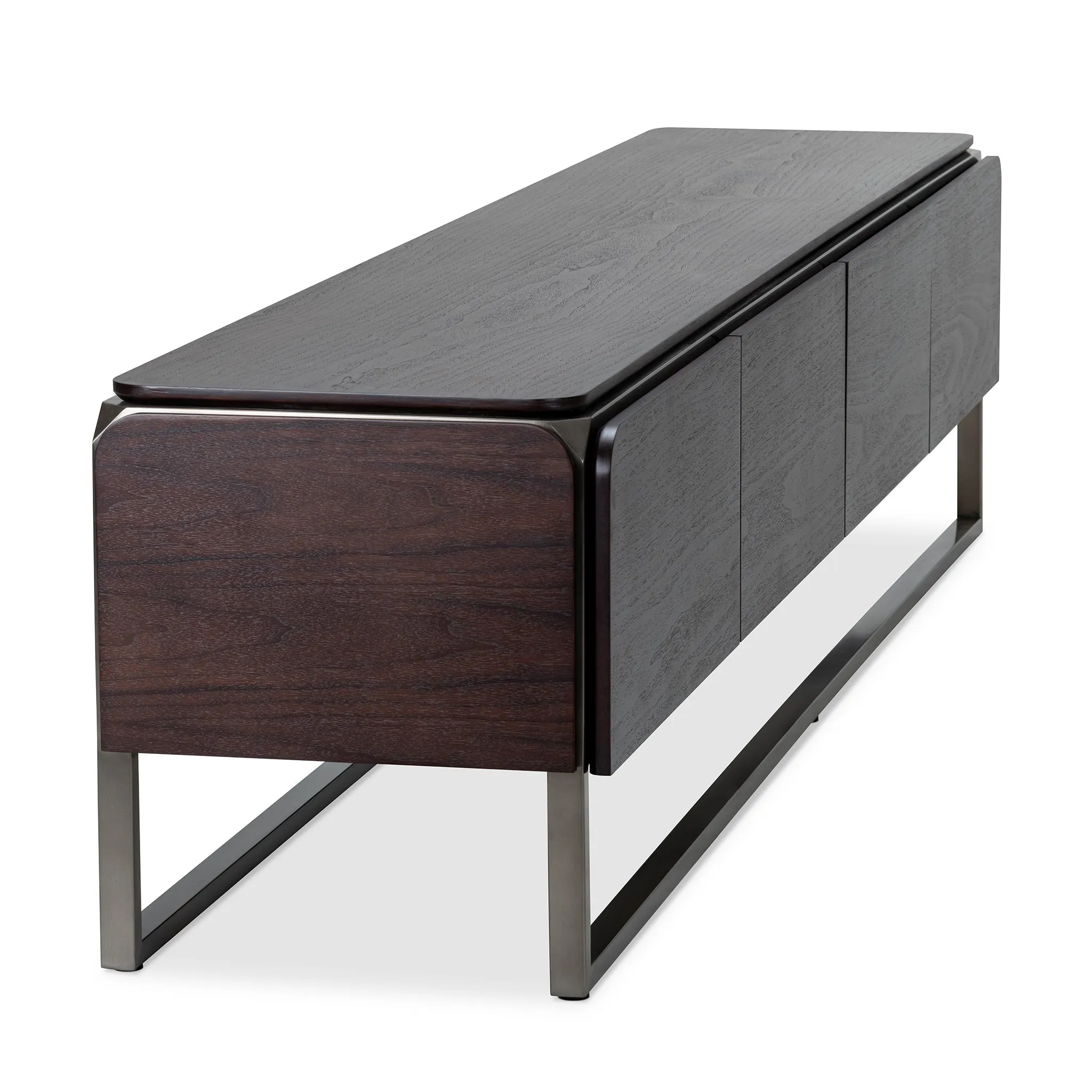 CASTOR DARK WALNUT TV MEDIA CABINET