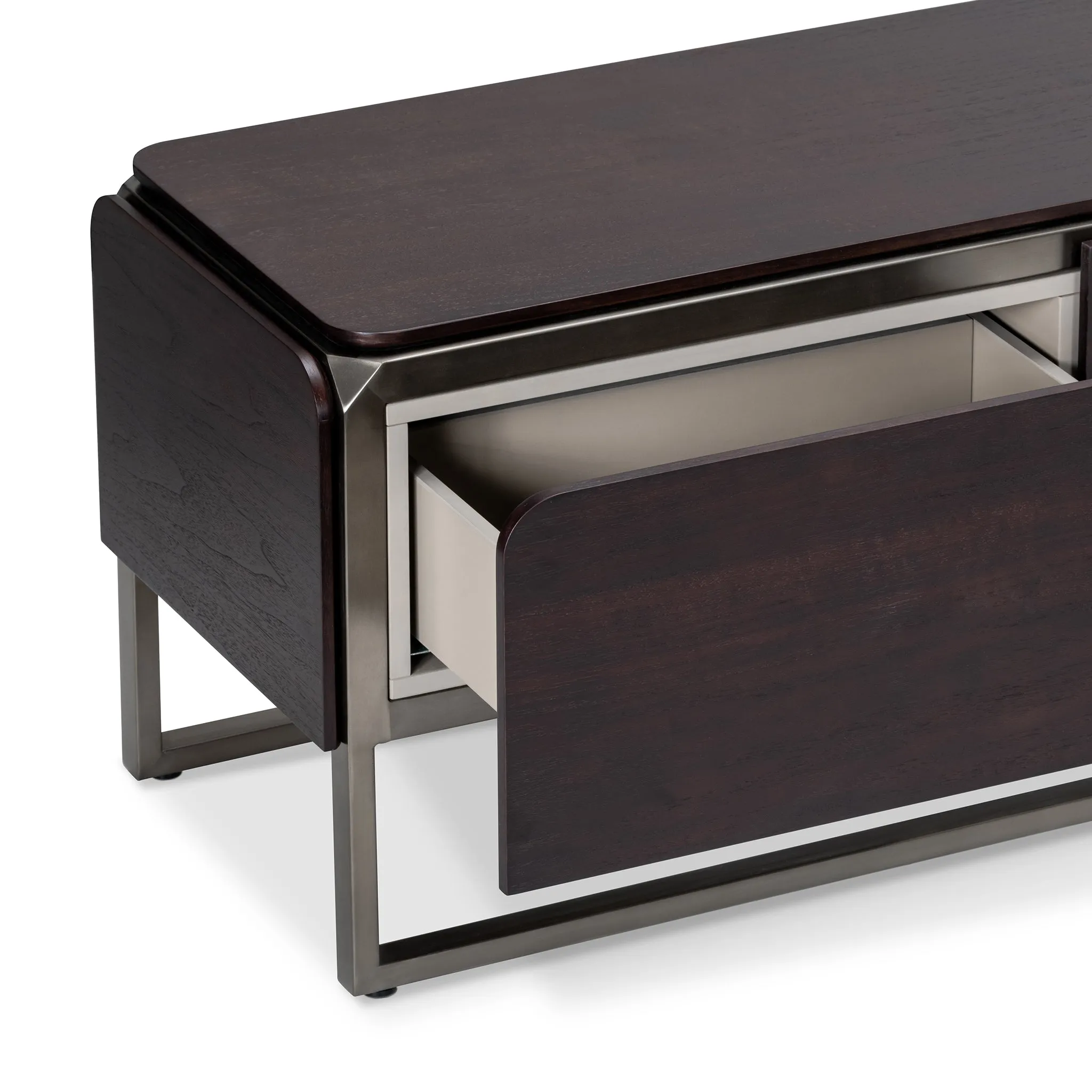 CASTOR DARK WALNUT TV MEDIA CABINET