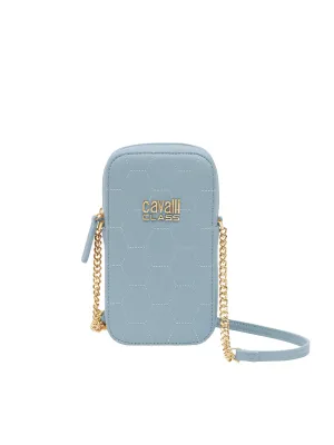 Cavalli Class PALERMO Light Blue Small Phone Holder Crossbody bag