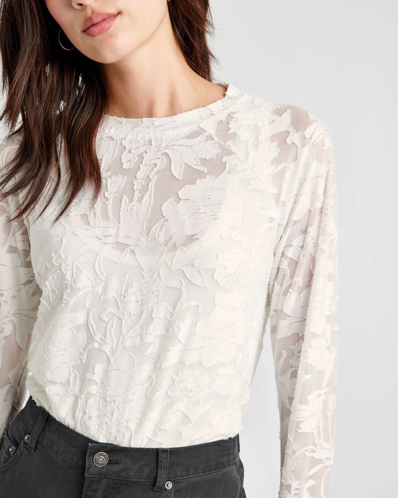 CECELIA FLORAL LONG SLEEVE TEE