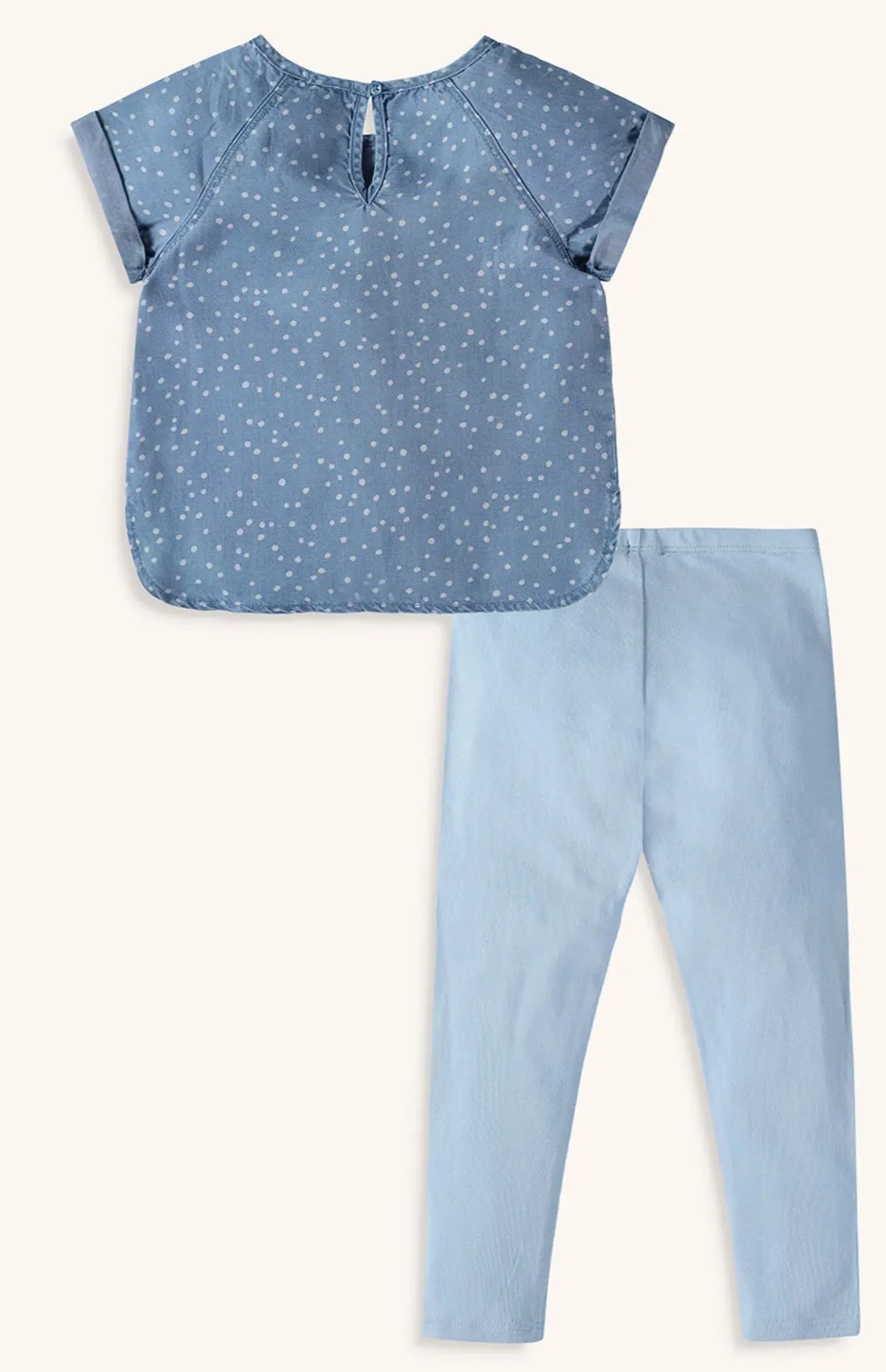 Chambray Dot Legging Set
