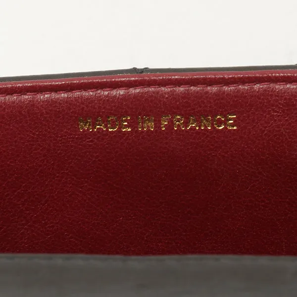 Chanel Around 1992 Made Classic Flap Handbag With Micro Bag Black