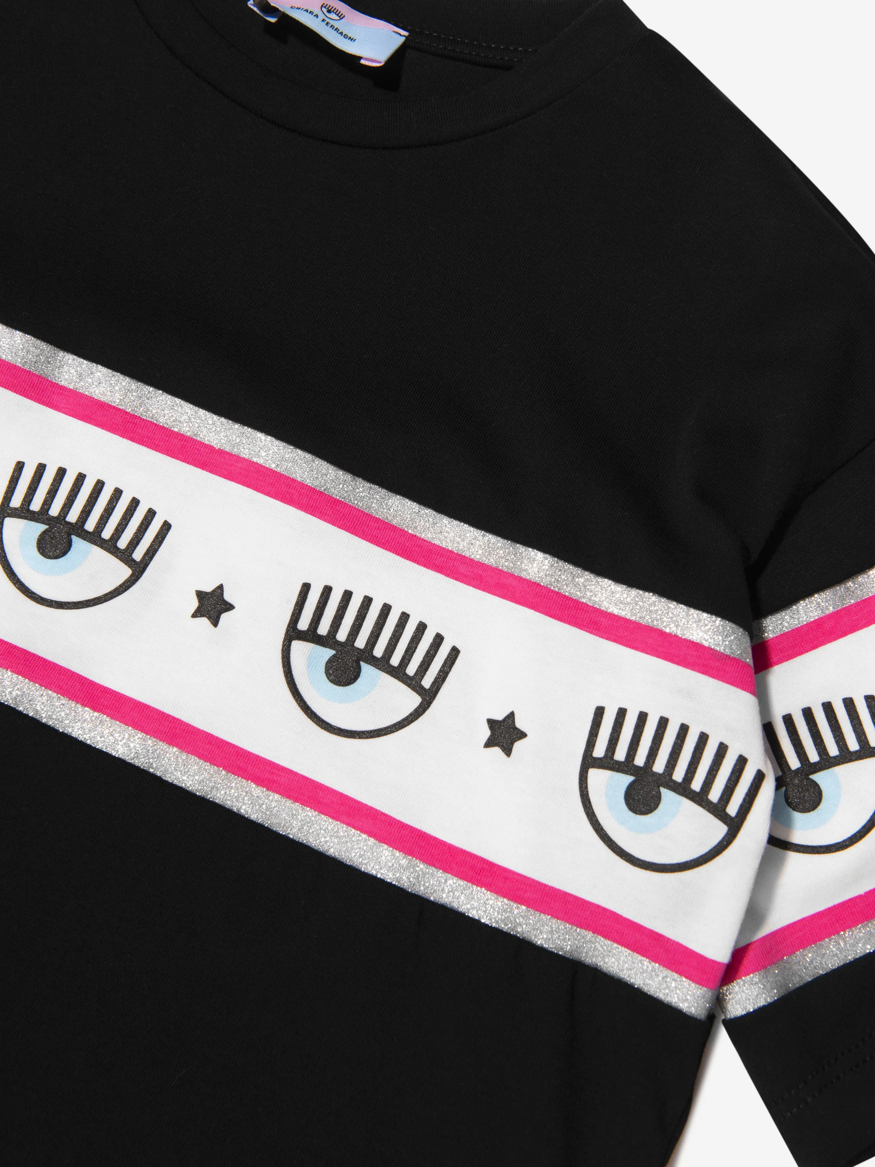 Chiara Ferragni Girls Logo Eyestar T-Shirt