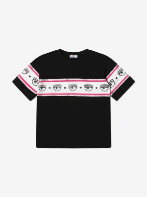 Chiara Ferragni Girls Logo Eyestar T-Shirt