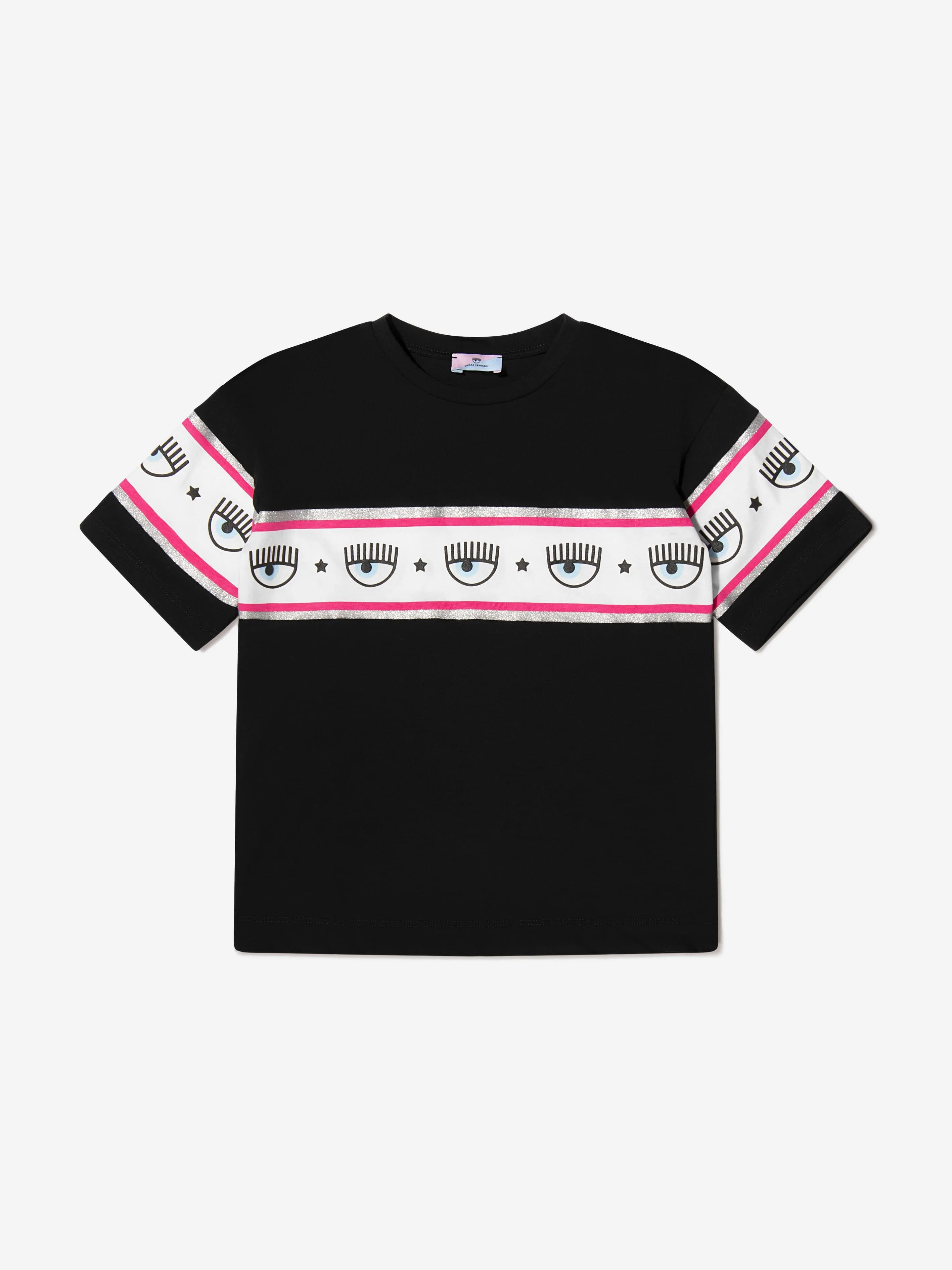 Chiara Ferragni Girls Logo Eyestar T-Shirt