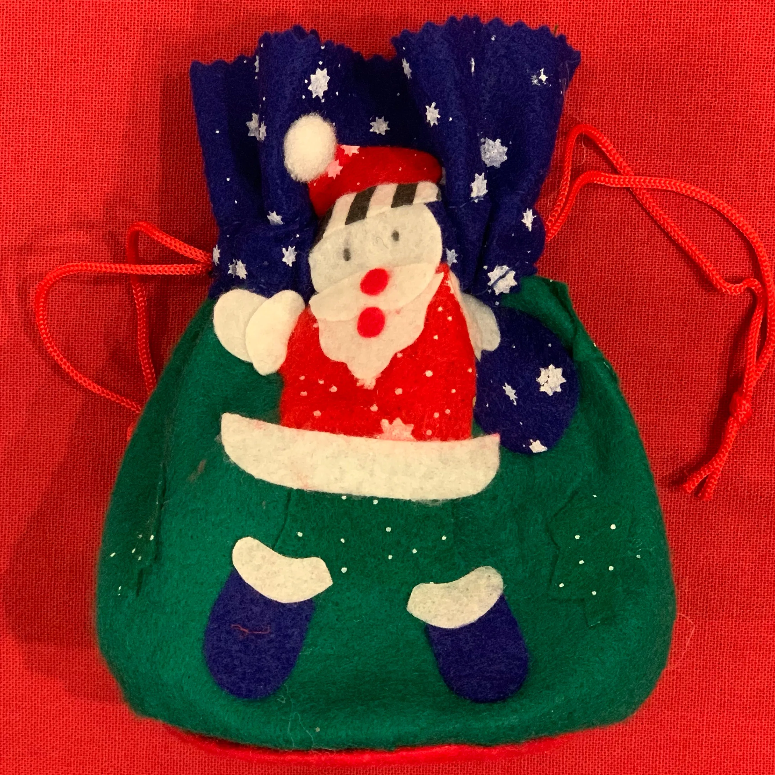 Christmas Felt Drawstring Bag