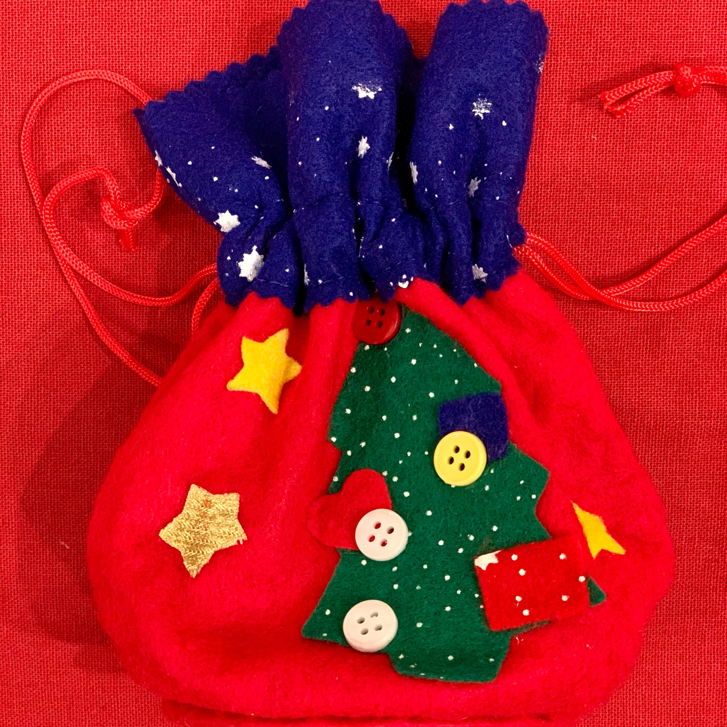 Christmas Felt Drawstring Bag