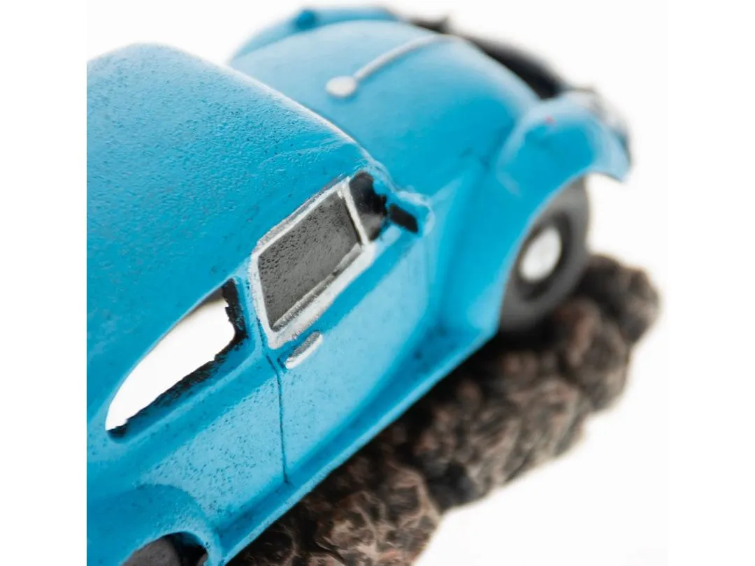 classic car German 15x7,5x6,5cm blue