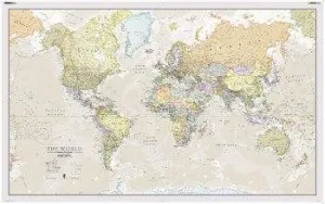 Classic World Map by Maps International (2016)