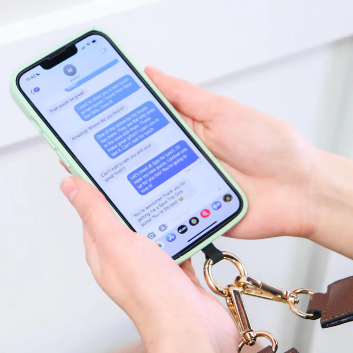 Clip & Go Chain Phone Strap