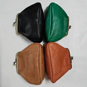CLIP LEATHER MONEY PURSE