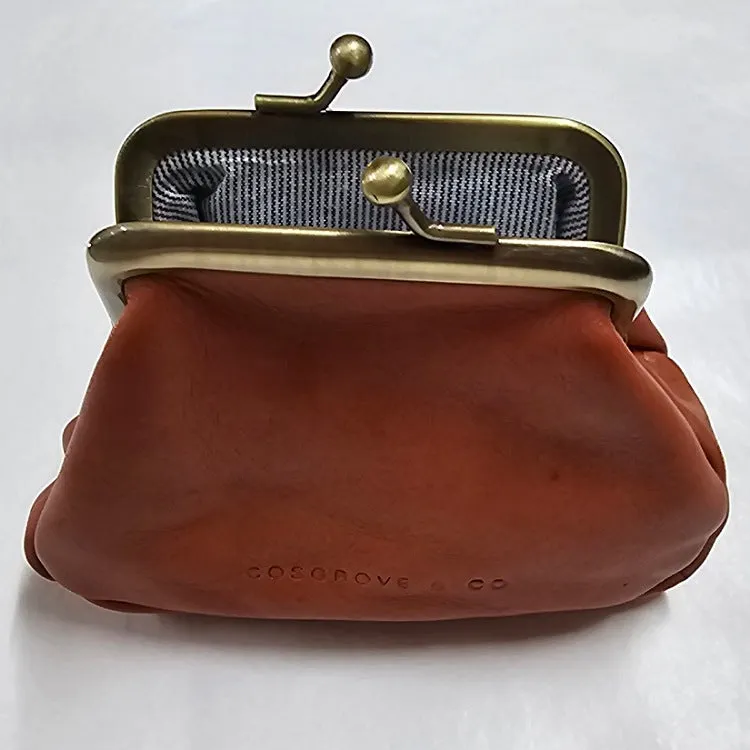 CLIP LEATHER MONEY PURSE