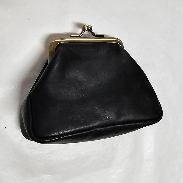 CLIP LEATHER MONEY PURSE