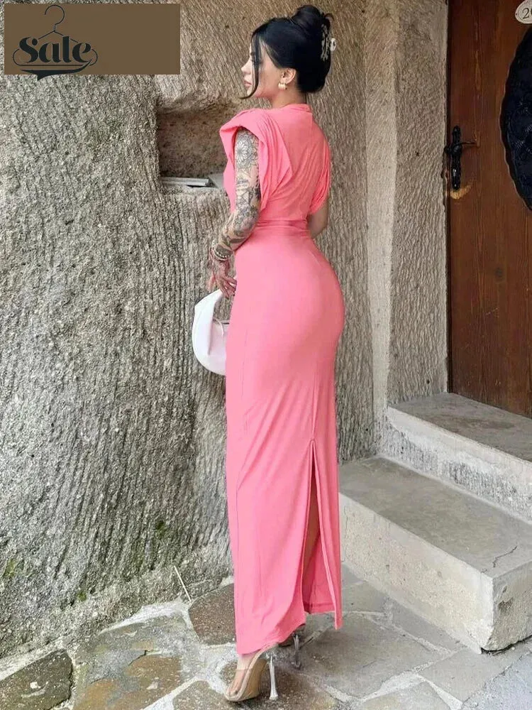 Cocktail Elegant High-Neck Sheath Dress for Parties