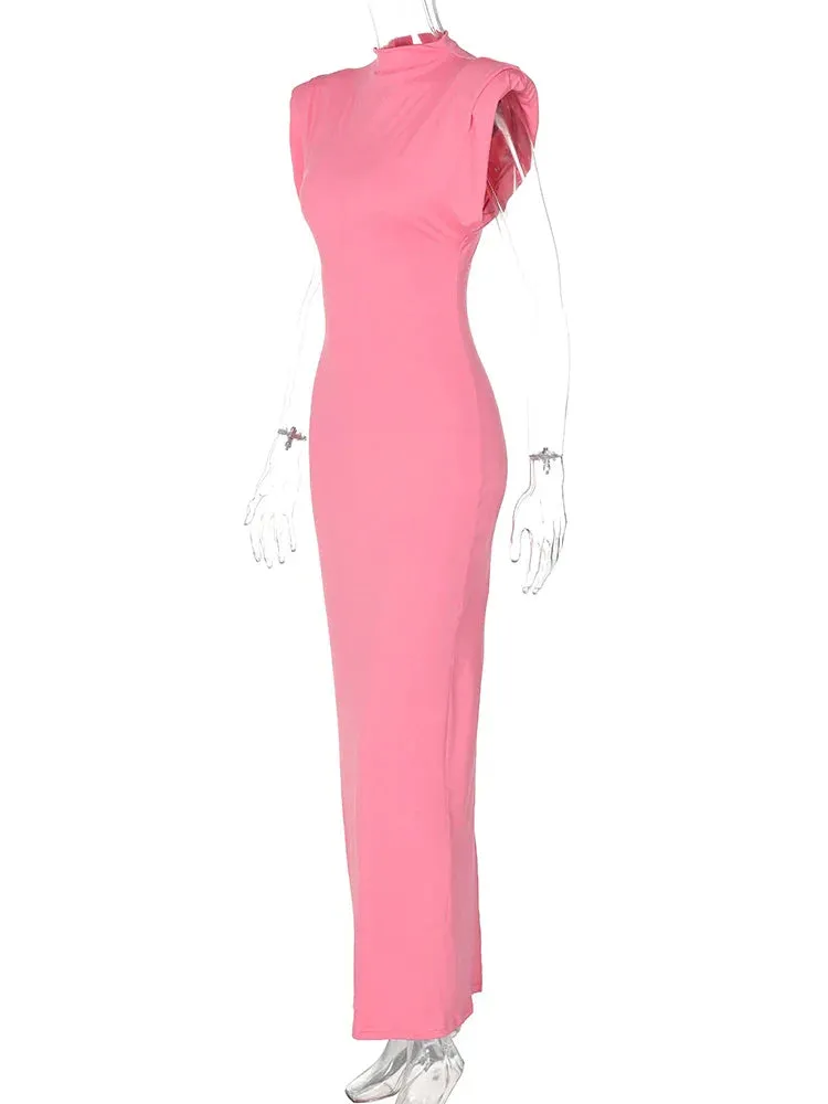 Cocktail Elegant High-Neck Sheath Dress for Parties