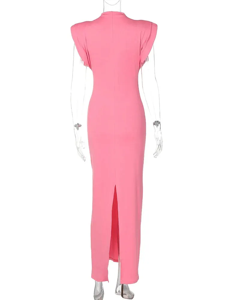 Cocktail Elegant High-Neck Sheath Dress for Parties