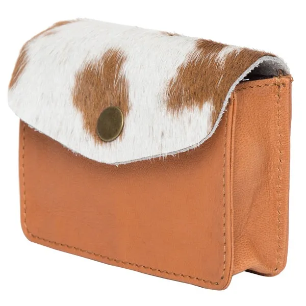 Cowhide Card & Change Purse