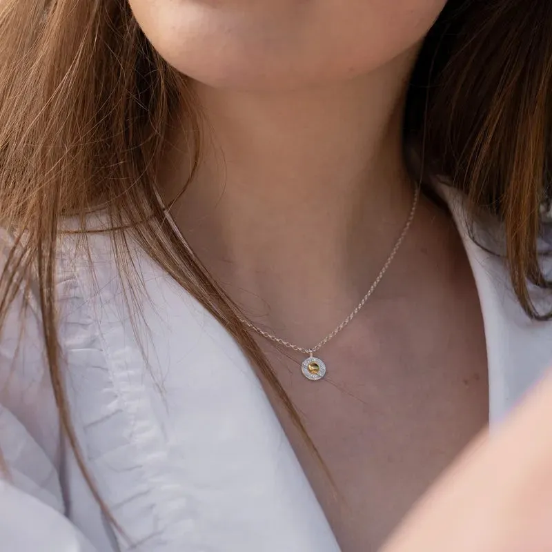Croí álainn mini textured pendant