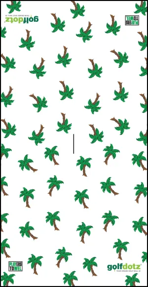 Custom Golfdotz Palm Tree Tour Towel 22" X 40"