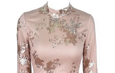 CUTE SHINING LONG SLEEVE DRESS