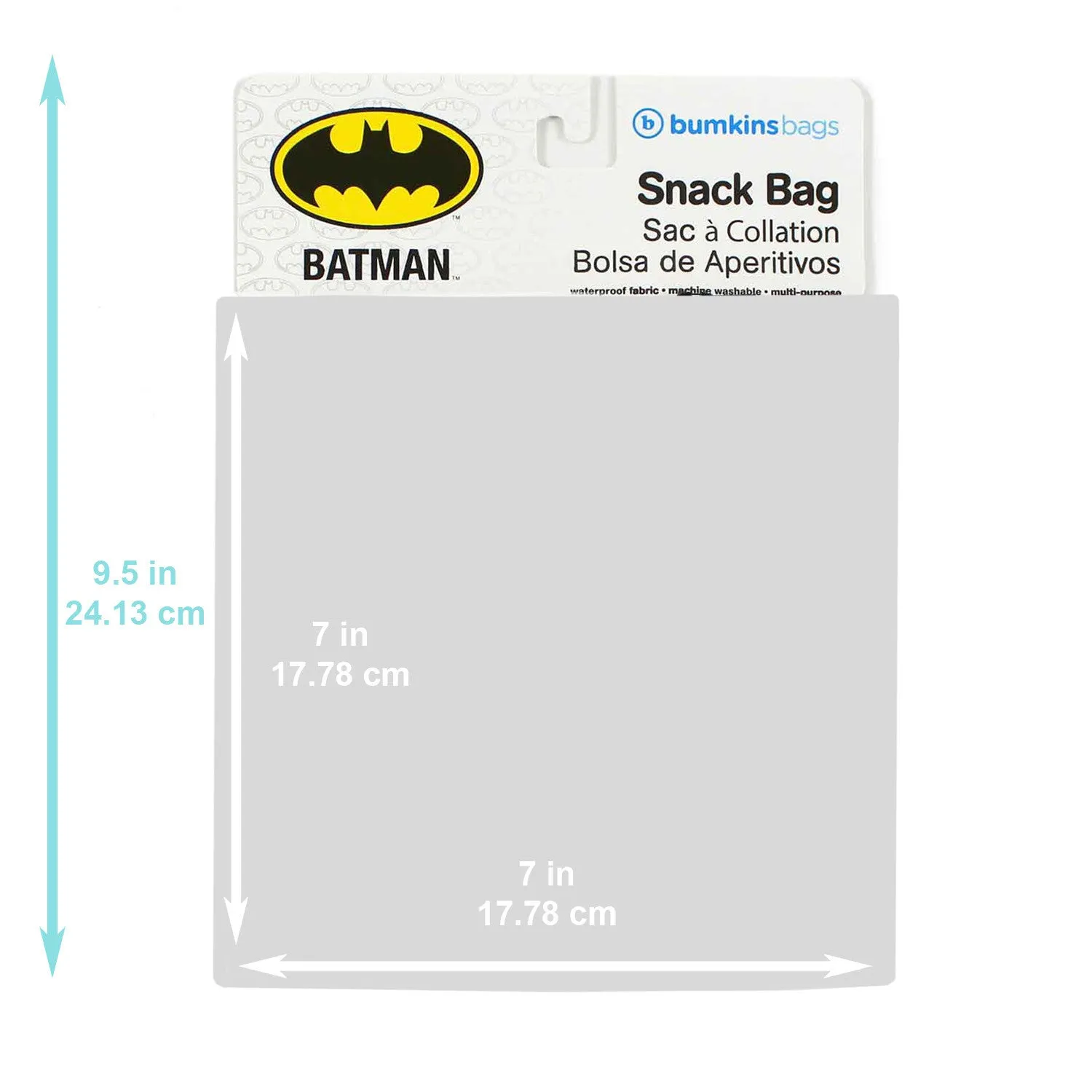DC Comics Reusable Snack Bag, Large