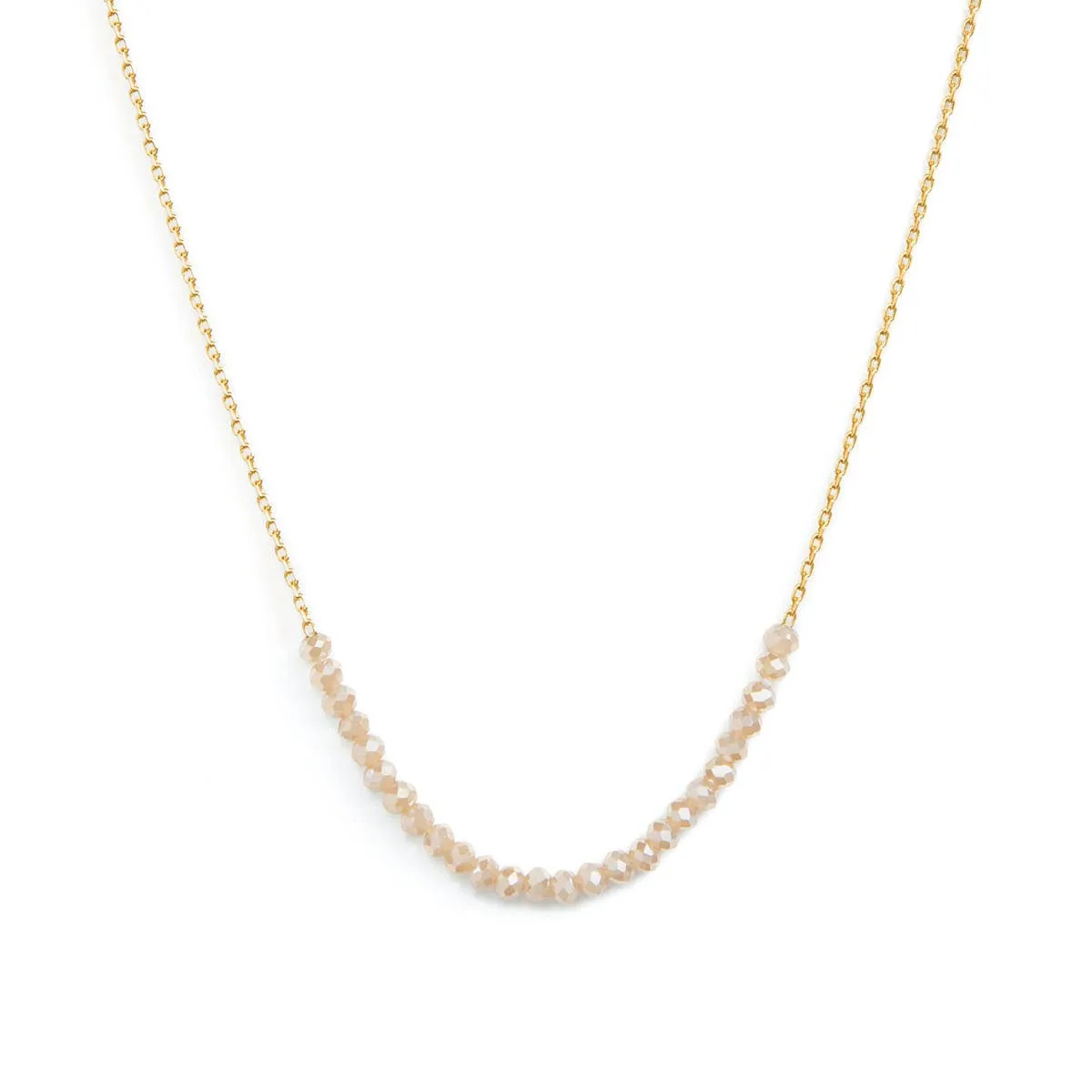 Delicate Crystal Accented Necklace