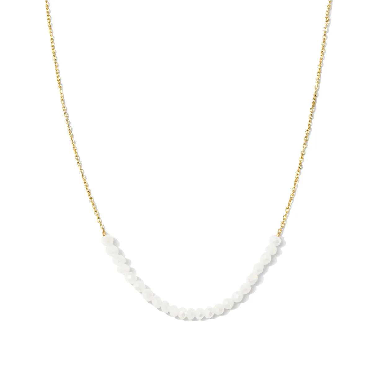 Delicate Crystal Accented Necklace