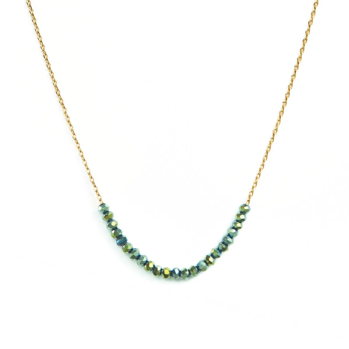 Delicate Crystal Accented Necklace