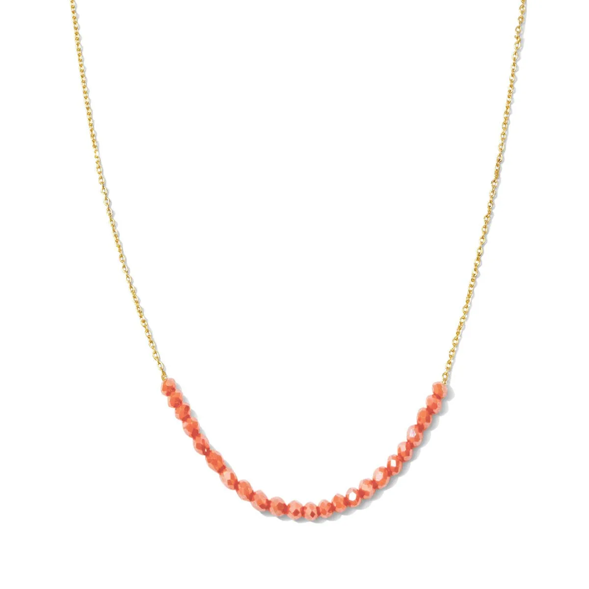 Delicate Crystal Accented Necklace