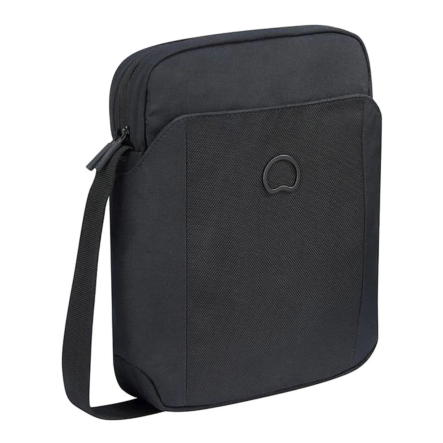 Delsey Picpus 2 Compartment Vertical Mini Reporter Bag - Black - 00335411300 BLK