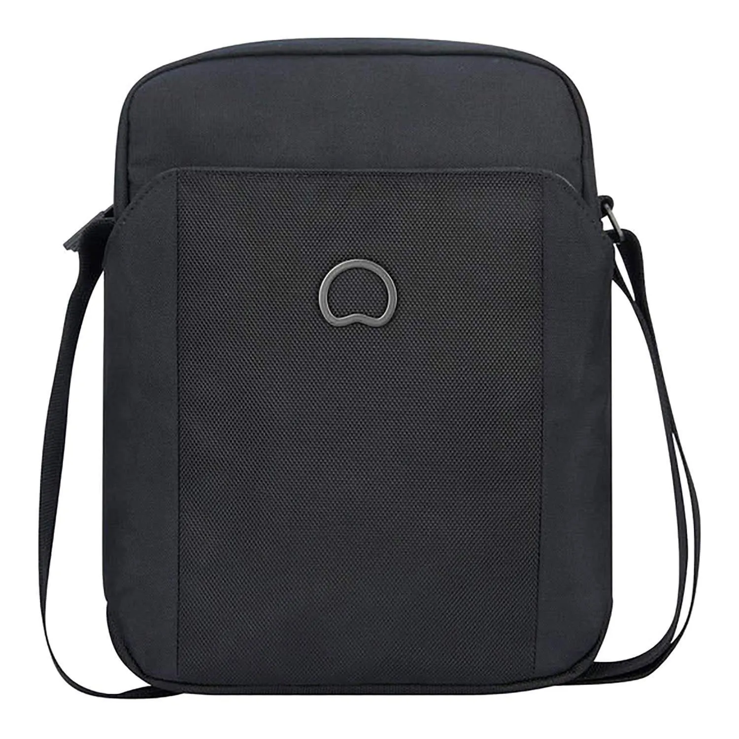 Delsey Picpus 2 Compartment Vertical Mini Reporter Bag - Black - 00335411300 BLK