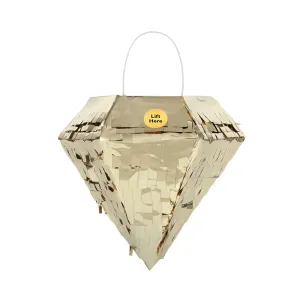 Diamond Gold Foil Mini Piñata 6.5" | 1 ct