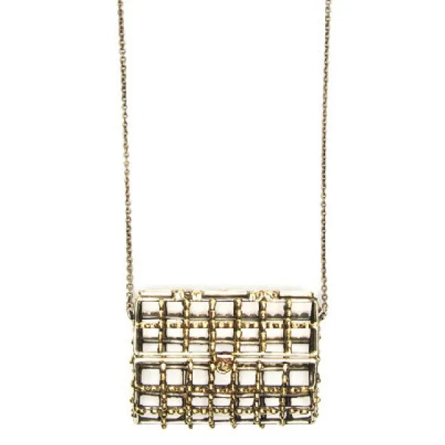 Dotted Open Cage Bag
