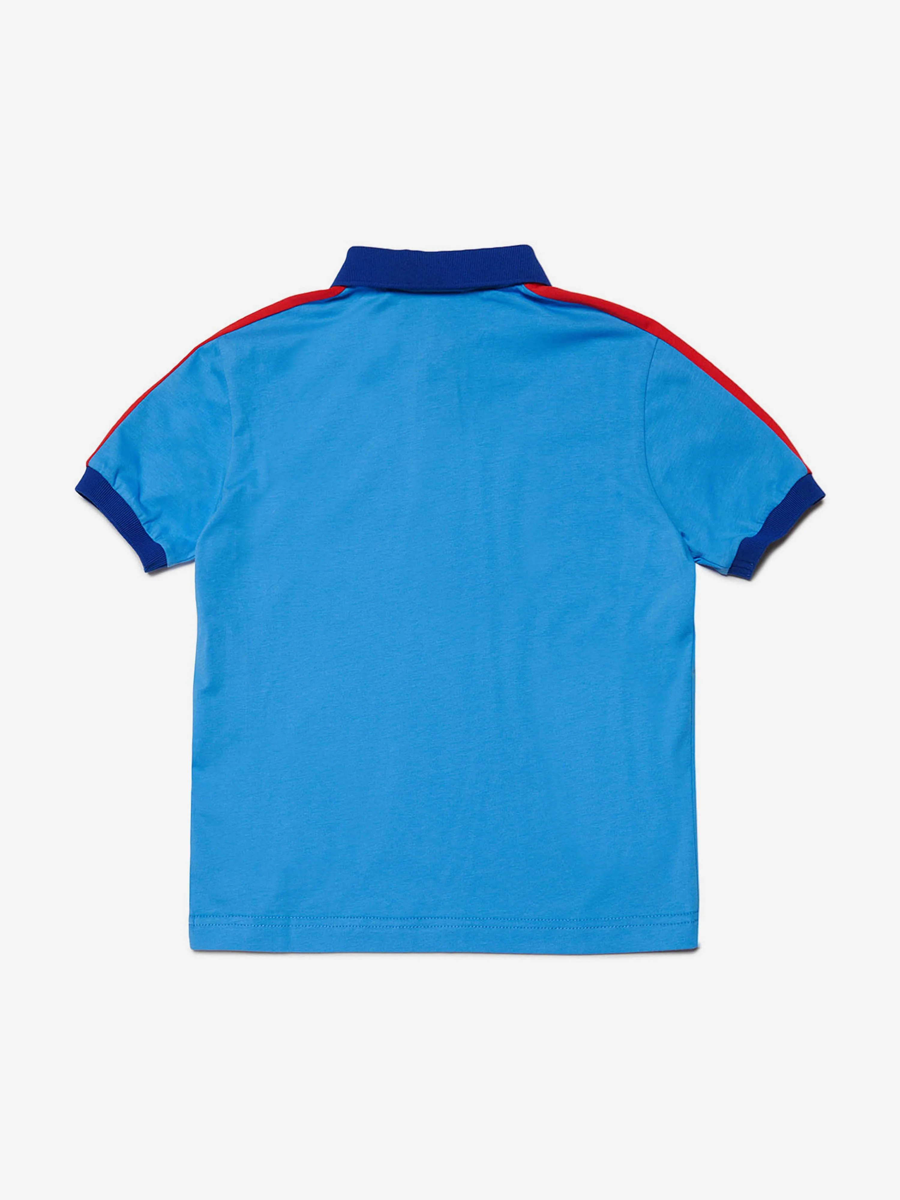 Dsquared2 Boys Colourblock Polo Shirt in Blue