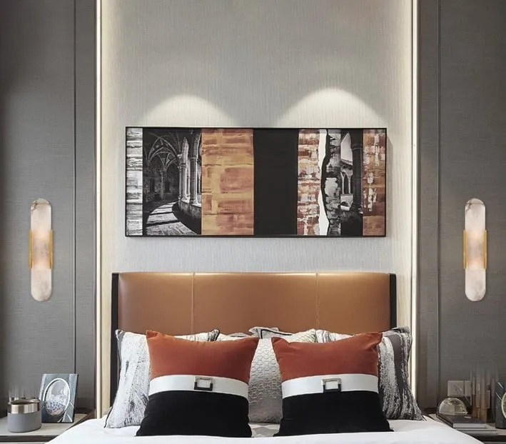 Ekorna Marble Sleek Slab Wall Lamp