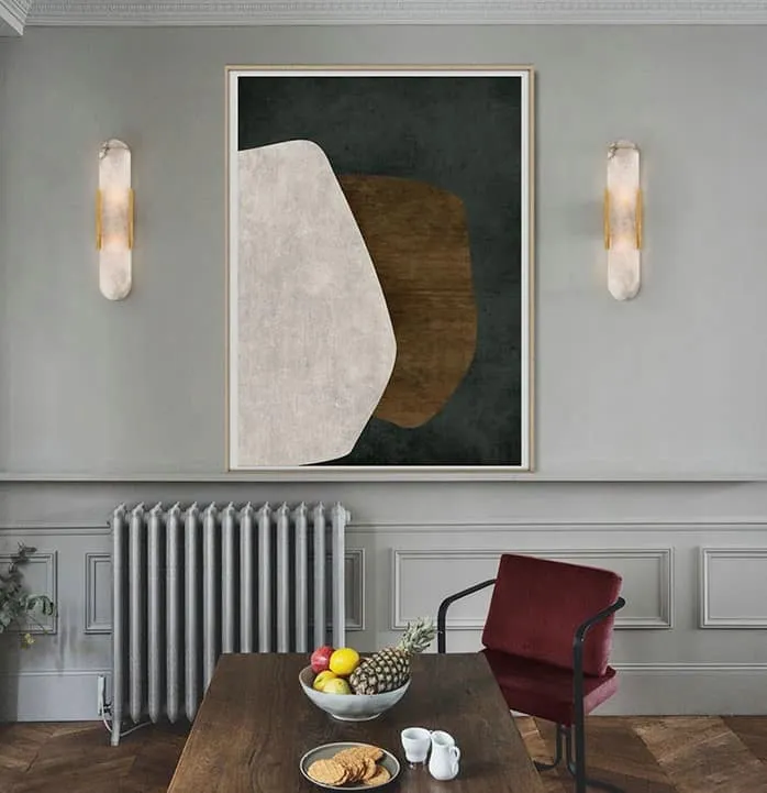 Ekorna Marble Sleek Slab Wall Lamp