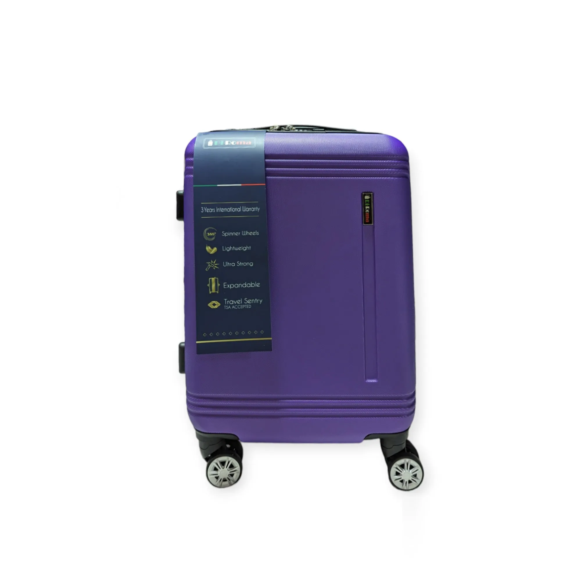 Elegant Collection Purple Luggage 5 Piece Set (Beauty case /20/26/28/30") Suitcase Lock Spinner