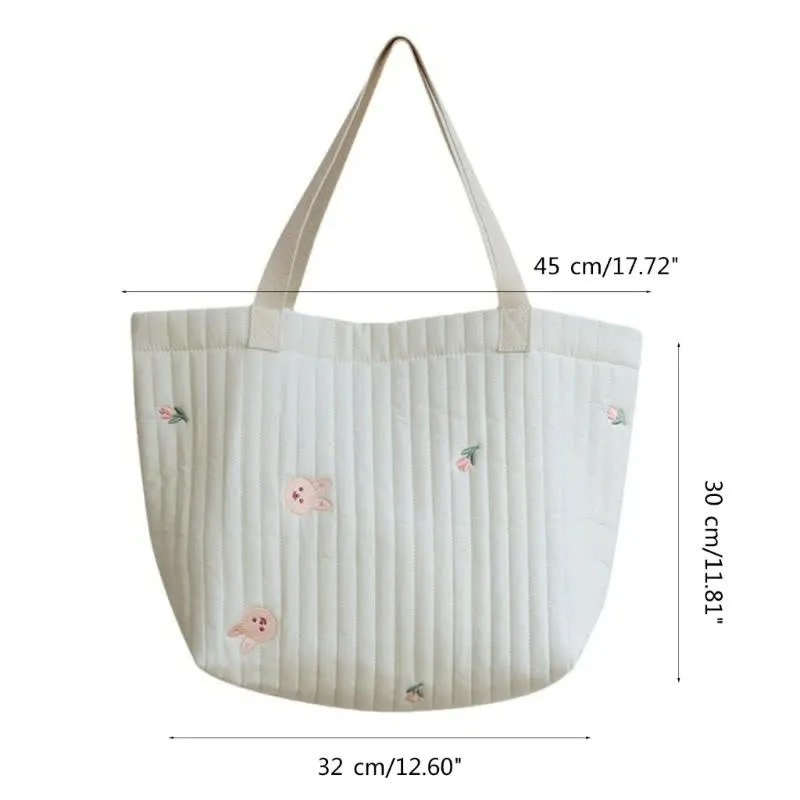 Embroidered Mommy Diaper Bag