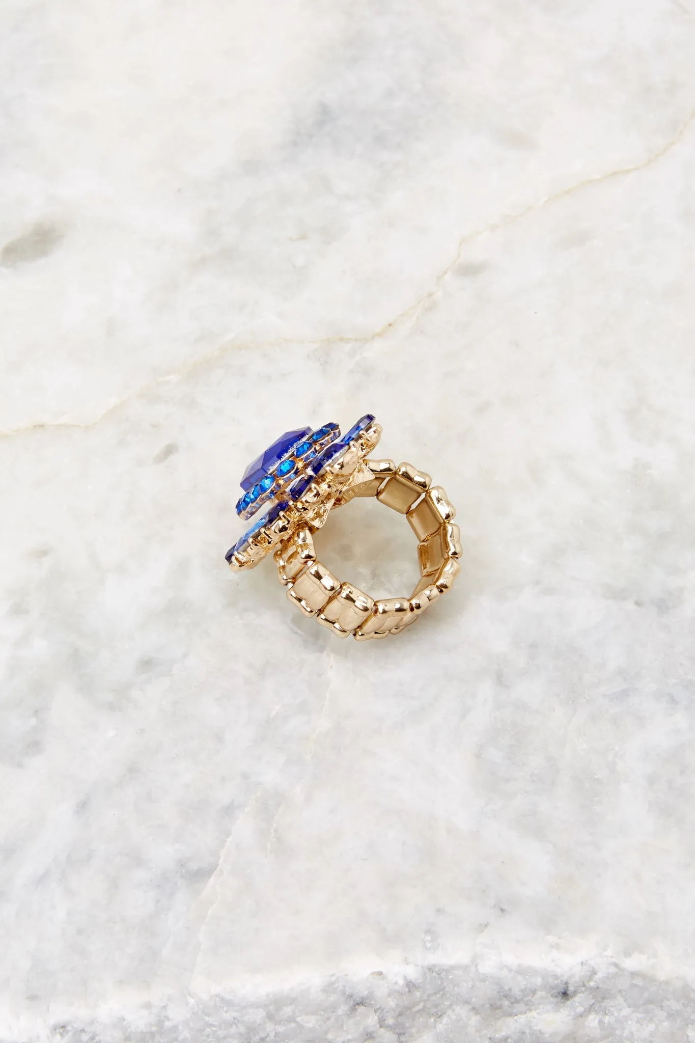 Envious Beauty Sapphire Blue Ring