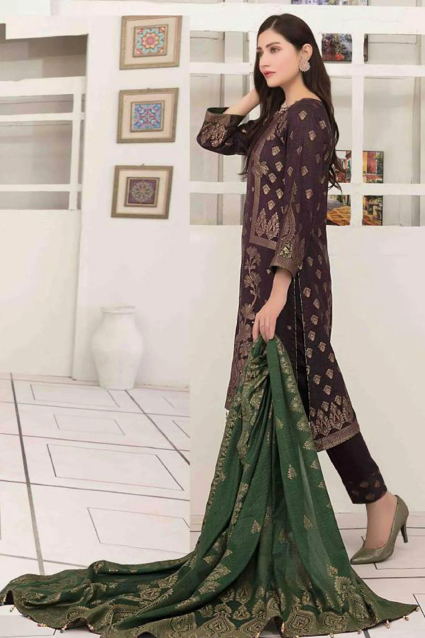 Ezlyn by Tawakkal Unstitched 3 Piece Broshia Lawn Collection'2022-EZ-2136