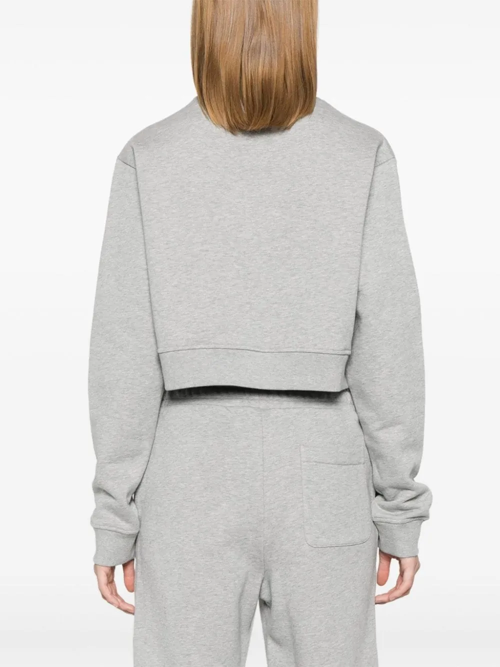 FENDI Cropped Logo Cotton Sweatshirt - Mini Fit