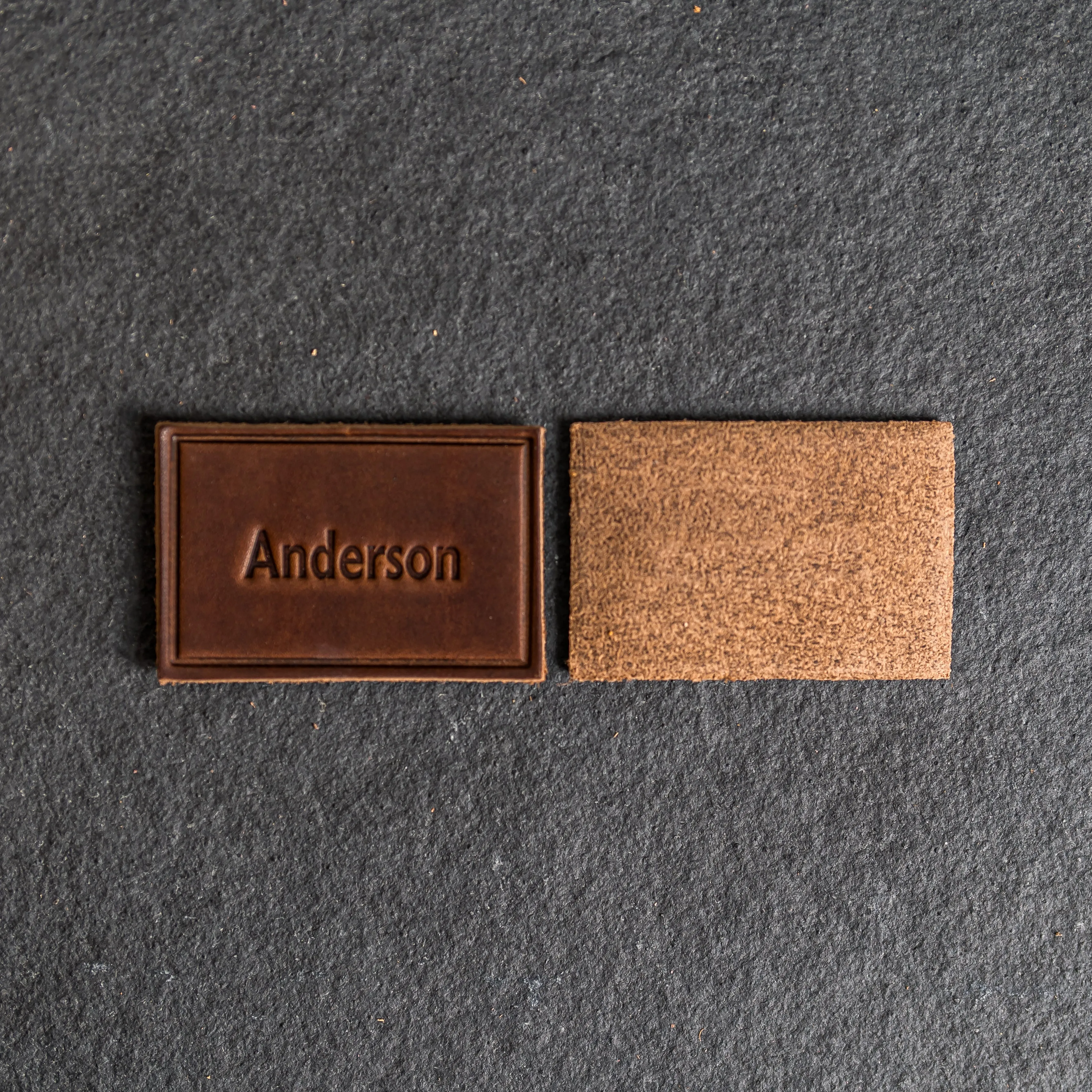 Floral Leather Patches with optional Velcro added - Circle